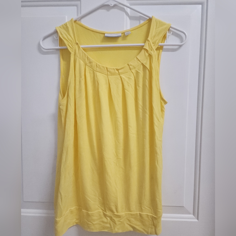 New York & Company Sunny Yellow Tank Top